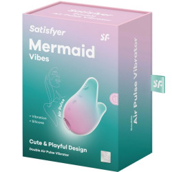 Satisfyer - Mermaid Vibes Stimulateur & Vibrateur Menthe Et Rose